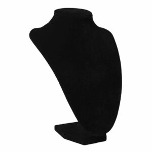 Exhibidor Collar Terciopelo Negro 23x17.5cm (1pza)