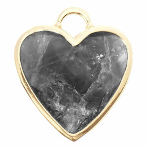 Dije Labradorita con Bisel Corazon 20mm (1 pza)