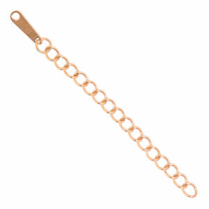 Acero Extension Cadena 60mm Dorada (2 pza)